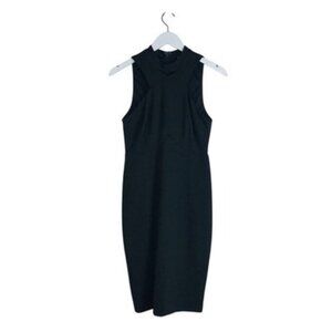 Guess Women's Hunter Green Cutout Halter Sheath Dress Size 6 NWT